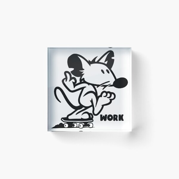 Item preview, Skateboarding Mouse Giving the Finger designed and sold by -DEEWOLF-.
