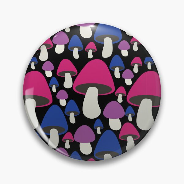 Item preview, Bi Pride Mushroom Pattern designed and sold by SamTheDadFriend.