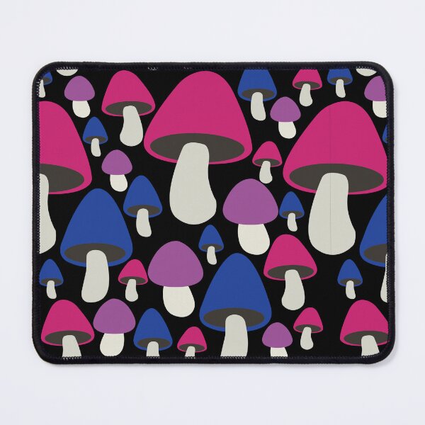 Item preview, Bi Pride Mushroom Pattern designed and sold by SamTheDadFriend.