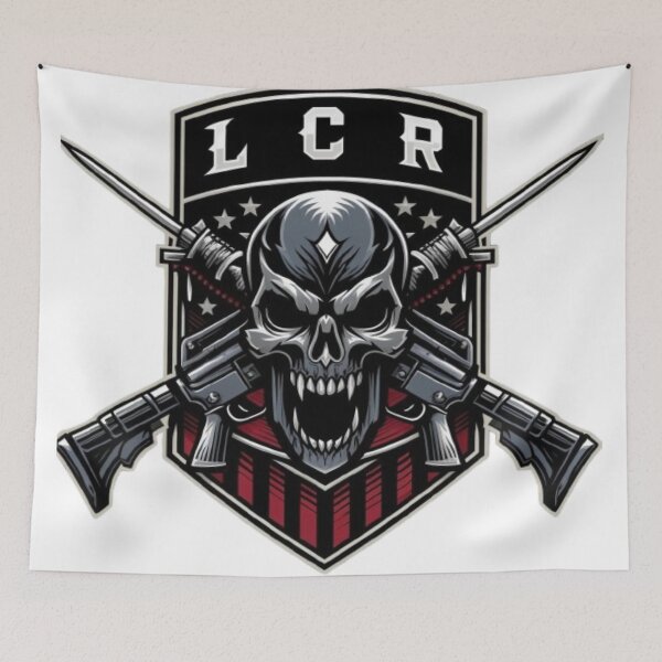 Item preview, Military Coat of Arms Skull LCR designed and sold by RobDaHoody.