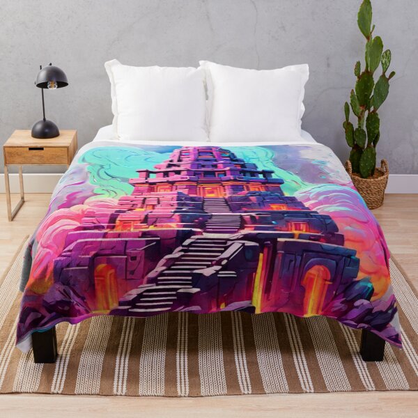 Item preview, Neon Aztec Tower. Neon Aztec Tower designed and sold by SpectrumEssence.