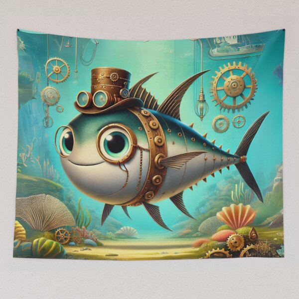 Item preview, Steampunk Skipjack Tuna designed and sold by Sillytoe.