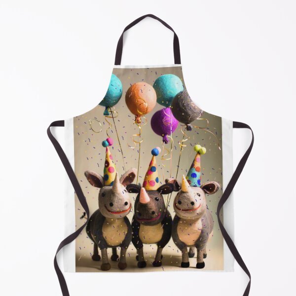 Item preview, Felted Rhino Party Celebration Design designed and sold by TringTringCards.