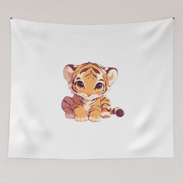 Item preview, Your cute happy friend tiger designed and sold by PatternFly.