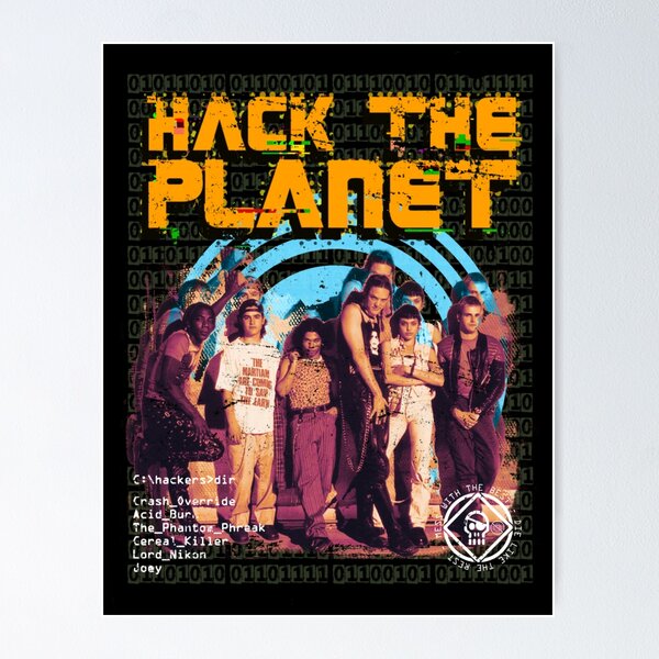 Item preview, Hackers - Cast Hack The Planet designed and sold by StillReal.