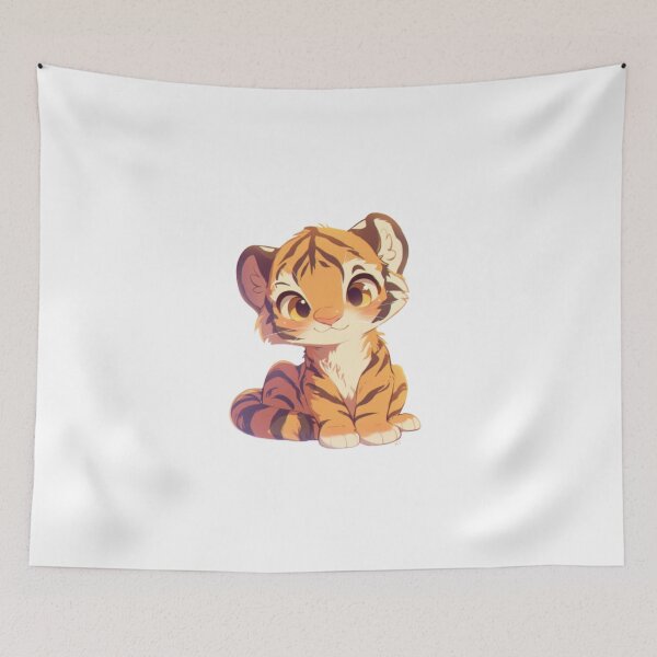 Item preview, Your cute happy friend tiger designed and sold by PatternFly.