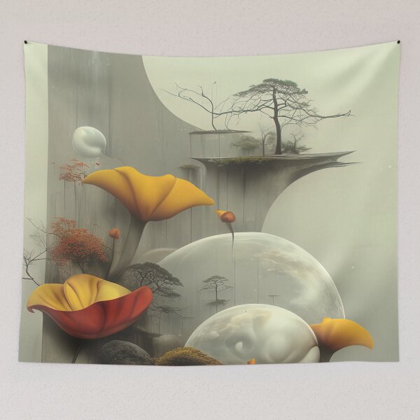 Item preview, Surreal Botanical Landscape designed and sold by bloorose.