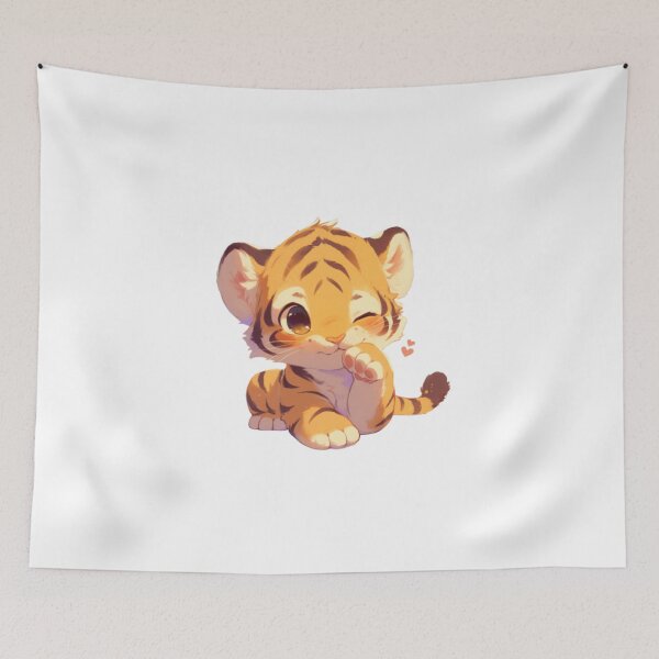 Item preview, Your cute happy friend tiger designed and sold by PatternFly.