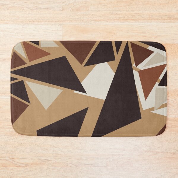Item preview, Abstract triangles pattern,brown,beige designed and sold by cutecrazytshirt.