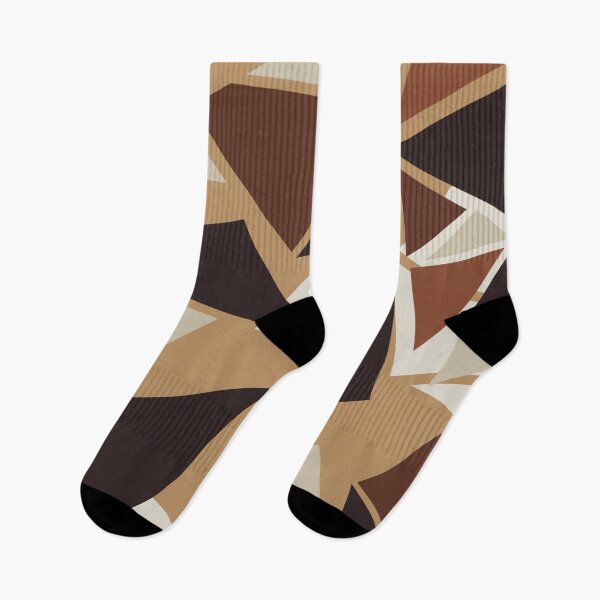 Item preview, Abstract triangles pattern,brown,beige designed and sold by cutecrazytshirt.