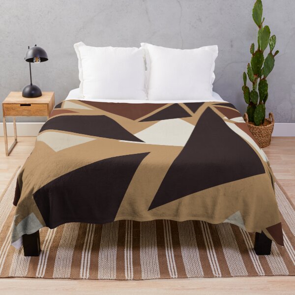 Item preview, Abstract triangles pattern,brown,beige designed and sold by cutecrazytshirt.