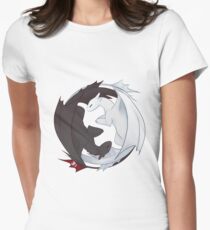Toothless and the Light Fury Women's Fitted T-Shirt