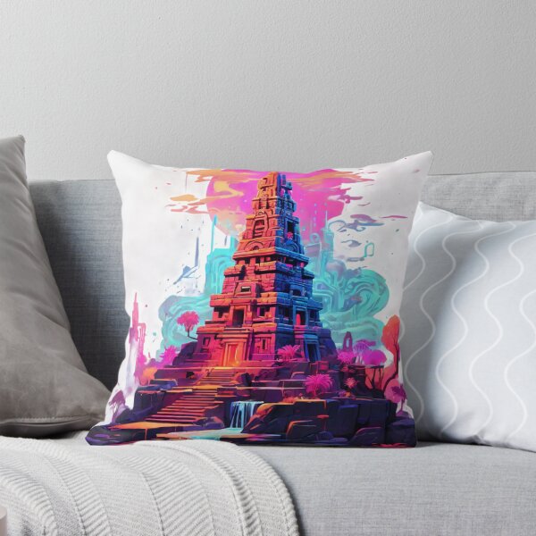 Item preview, Neon Aztec Tower. Neon Aztec Tower designed and sold by SpectrumEssence.