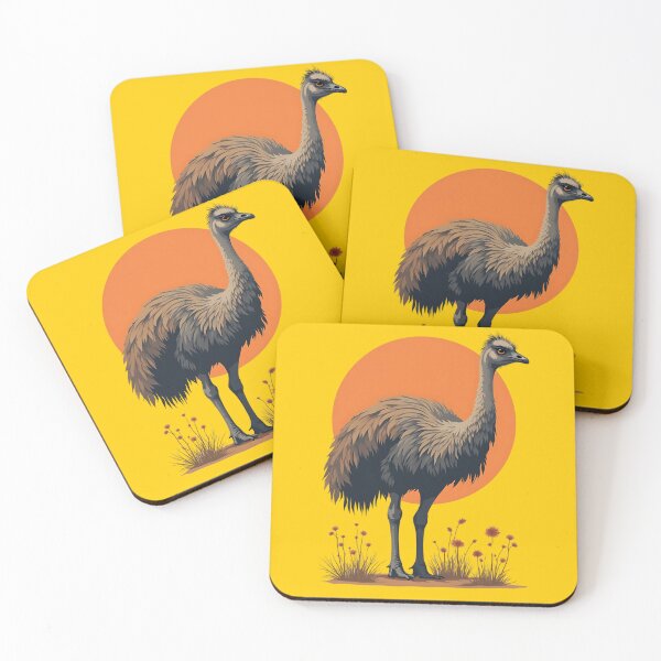 Item preview, Emu Sunset - Australian Wildlife Art designed and sold by MALIKABO.