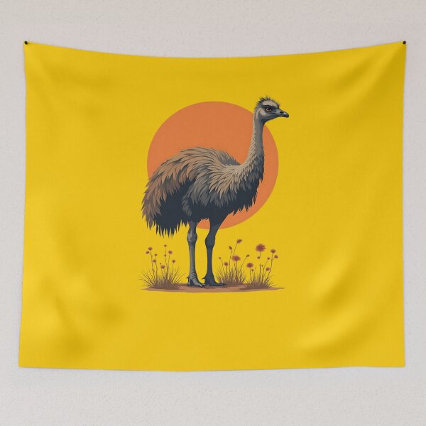 Item preview, Emu Sunset - Australian Wildlife Art designed and sold by MALIKABO.
