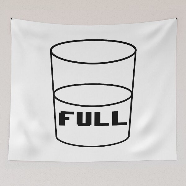 Item preview, HALF FULL designed and sold by Goth-It-Covered.