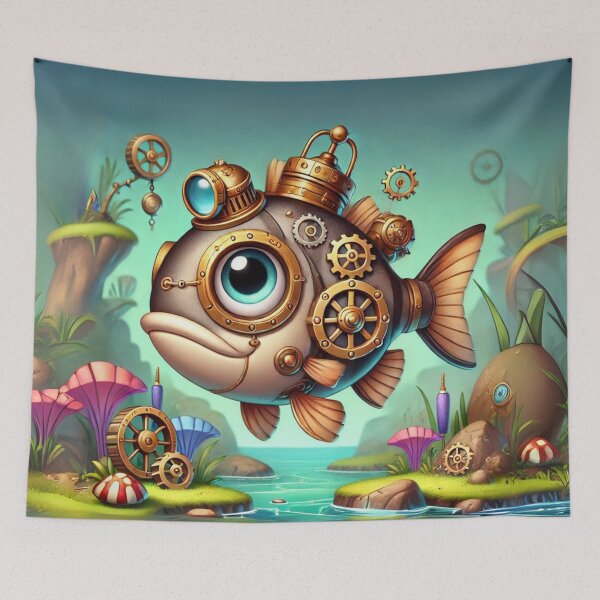 Item preview, Steampunk Smallmouth Bass designed and sold by Sillytoe.