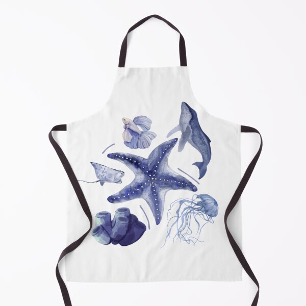 Item preview, aquatic animals- blue designed and sold by onceifixme.