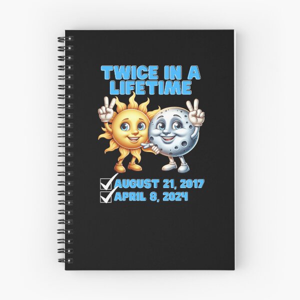 Item preview, Twice in a Lifetime – Solar Eclipse 2017 & 2024 Design designed and sold by Teacher2Nerds.