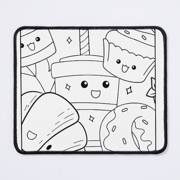 Item preview, Yummy Sweets Coloring Page Pattern designed and sold by DavidColoring.