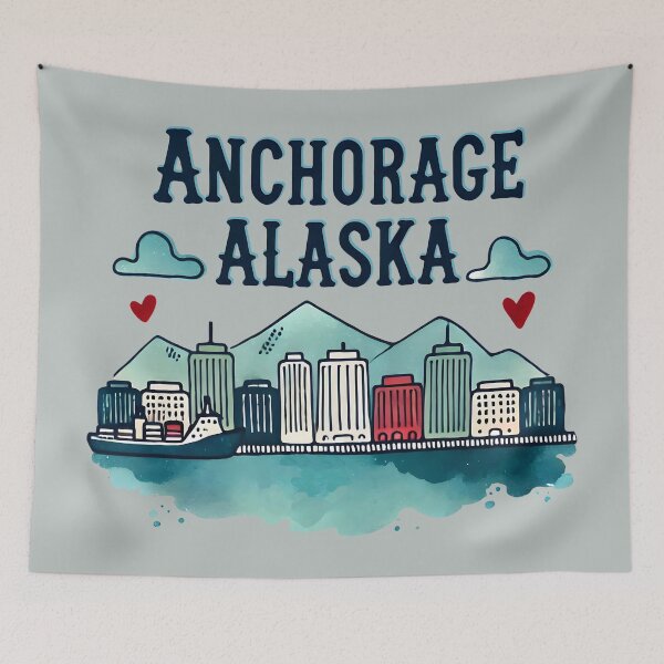 Item preview, Anchorage Alaska designed and sold by HowToCanadian.