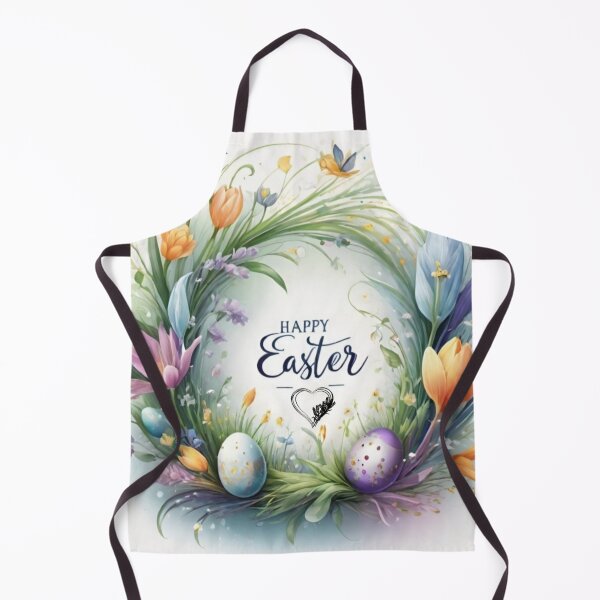 Item preview, Happy Easter Bunny and colorful Easter eggs and flowers V11 designed and sold by DreamingAwake1.