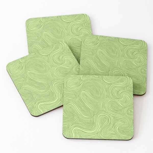 Item preview, Light green abstract pattern designed and sold by n1ckeatsyarn.