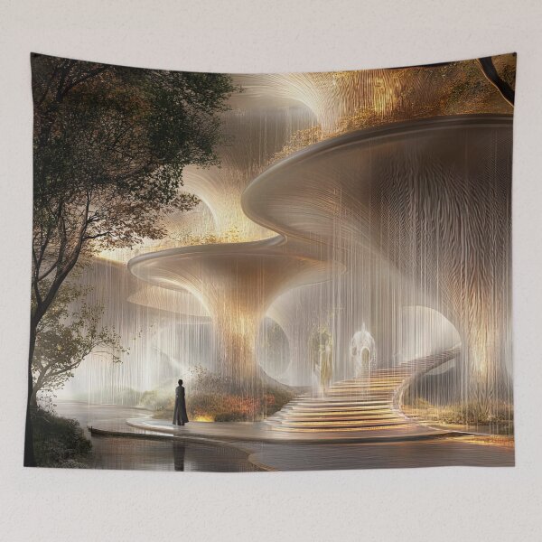 Item preview, "Ethereal Cascades of the Future" designed and sold by bloorose.