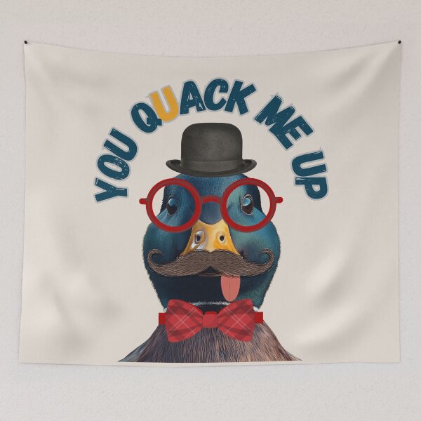 Item preview, YOU QUACK ME UP FUNNY MALLARD DUCK designed and sold by NikoDeeko.