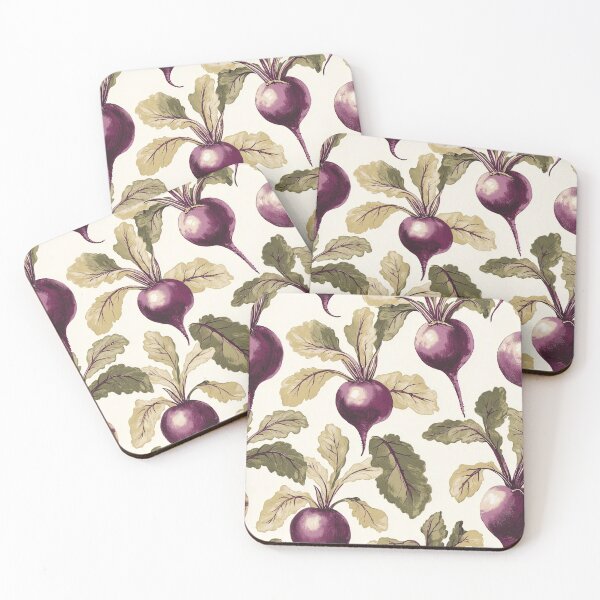 Item preview, Vintage Botanical Beetroot Pattern for Kitchen Decor   designed and sold by AstroWolf Studio.