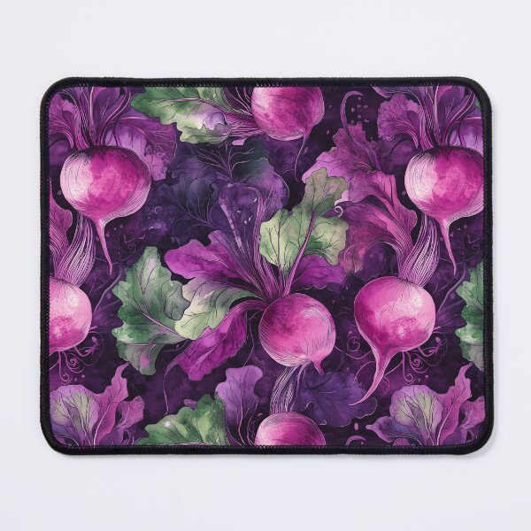 Item preview, Dark Watercolor Beetroot Pattern with Artistic Flair designed and sold by AstroWolf Studio.