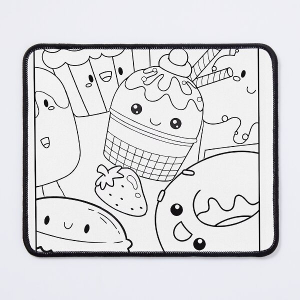 Item preview, Beautiful Yummy Sweets Coloring Page Pattern  designed and sold by DavidColoring.