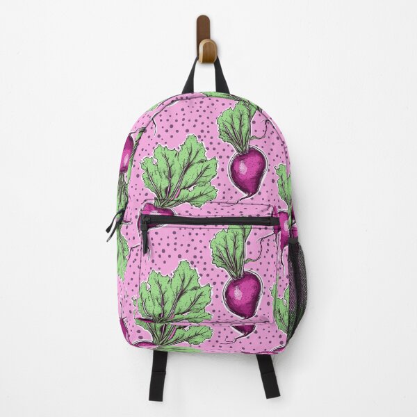 Item preview, Playful Beetroot Pattern with Pink Dotted Background designed and sold by AstroWolf Studio.