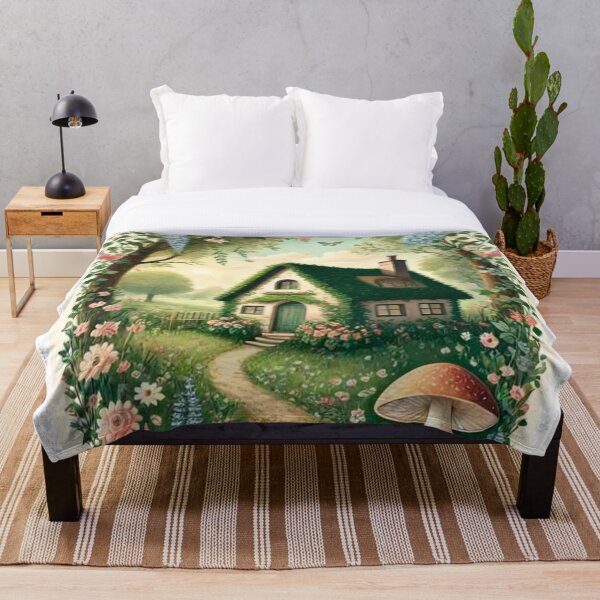Item preview, Vintage rustic Whimsical Cottagecore Countryside Scene designed and sold by siouxsiewild.