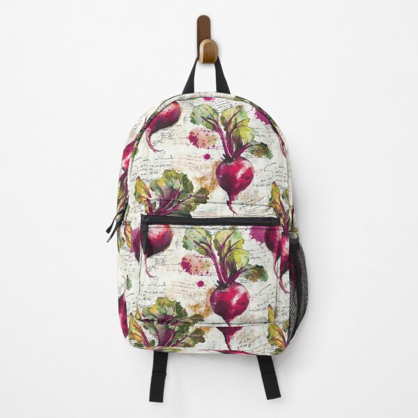 Item preview, Watercolor Beetroot Pattern with Artistic Ink Accents designed and sold by AstroWolf Studio.