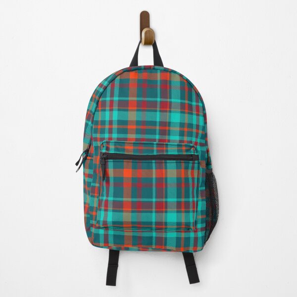 Item preview, Retro Vintage Bold Red and Turquoise Blue Plaid designed and sold by Chad K Art.
