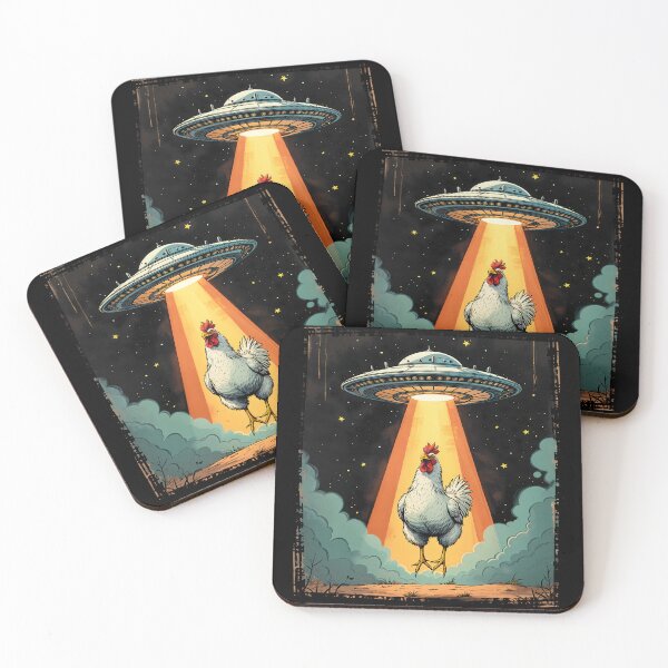 Item preview, Chicken UFO designed and sold by stylesip.