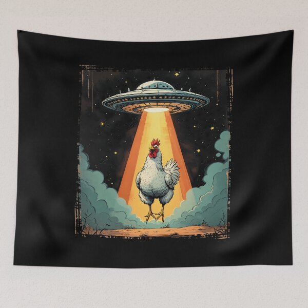 Item preview, Chicken UFO designed and sold by stylesip.