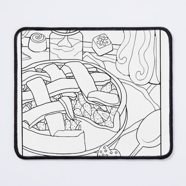 Item preview, Breakfast Cake Coloring Page Pattern designed and sold by DavidColoring.
