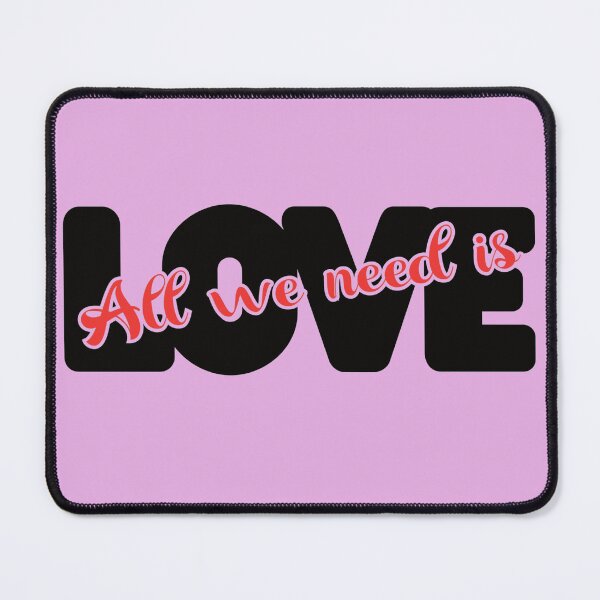 Item preview, All We Need is Love - Black and Red designed and sold by FaeryNuff.