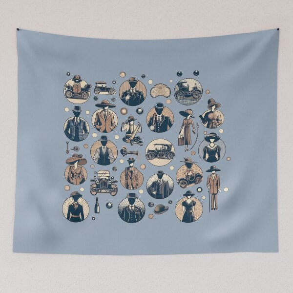 Item preview, Vintage pattern of 20-th style  designed and sold by Tori-Rori.