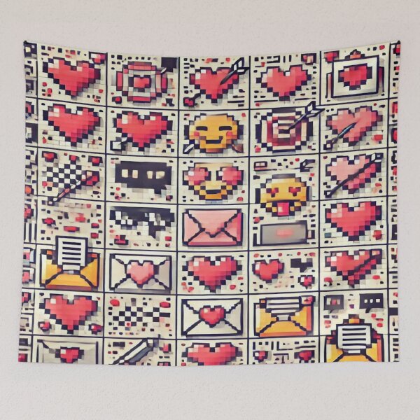 Item preview, Pixelated Love Reloaded Premium Trendy Best Gift designed and sold by Imaginarium of Chaos falcon88 .
