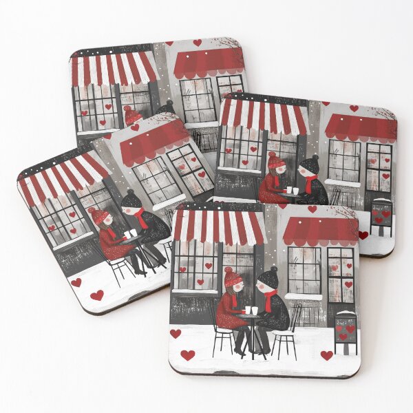Item preview, Cute Love Cafe Happy Valentine's Day designed and sold by sheprint.