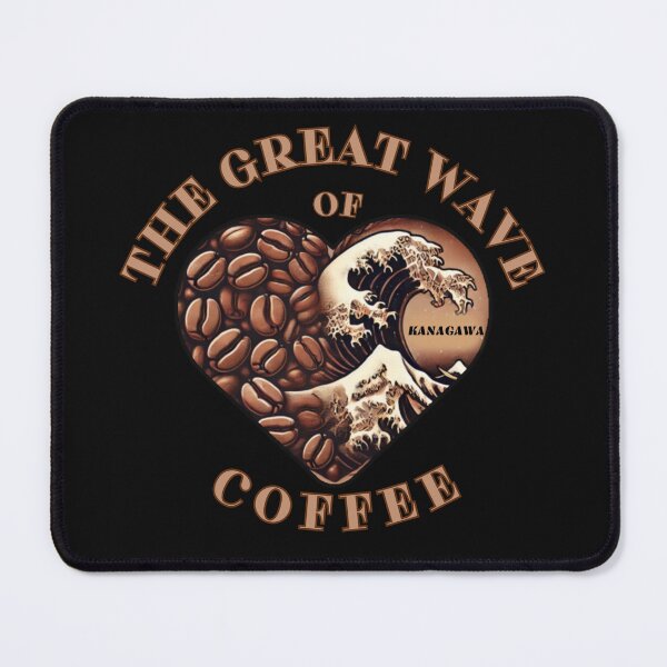 Item preview, The Great Wave Of Coffee I Love Coffee designed and sold by Maggie Mustard.