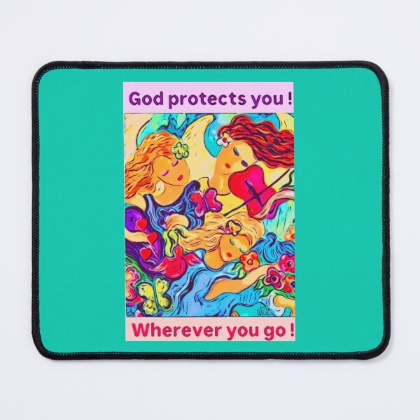Item preview, iarthappy God protects you wherever you go. designed and sold by tracey jacobson.