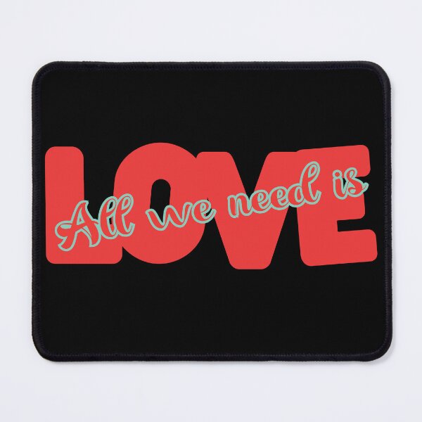 Item preview, All We Need is Love - Red and Turquoise designed and sold by FaeryNuff.