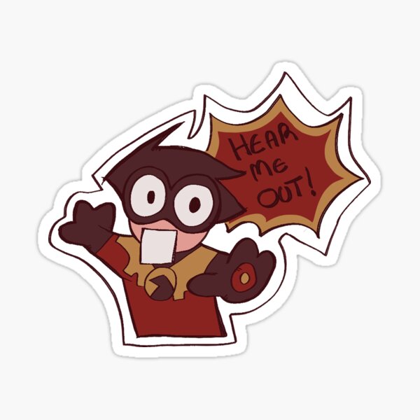 Item preview, tim drake hear me out sticker designed and sold by lordArsonist.