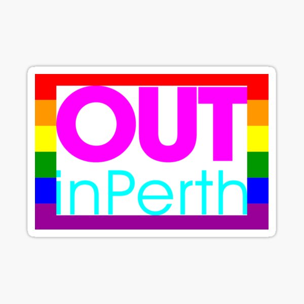 Item preview, Perth Australia Gay Pride Shirt - Perth LGBT Rainbow Flag designed and sold by Galvanized.