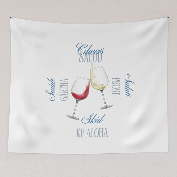 Item preview, Cheers, Salud, Saluti, Prost, Saude, Gartha, - Wine Lover wine afficionado designed and sold by TIPJ.
