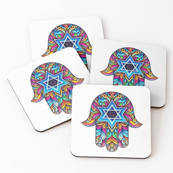 Item preview, Hamsa Star of David Mug | Hand of Miriam Mug | Jewish Star Mug | Magen David Mug | Hebrew Gift | Jewish Gift | Hanukkah Gift | Passover Gift designed and sold by luvandsocial.